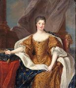 Circle of Pierre Gobert Portrait Marie Anne de Bourbon as Princess of Conti oil painting